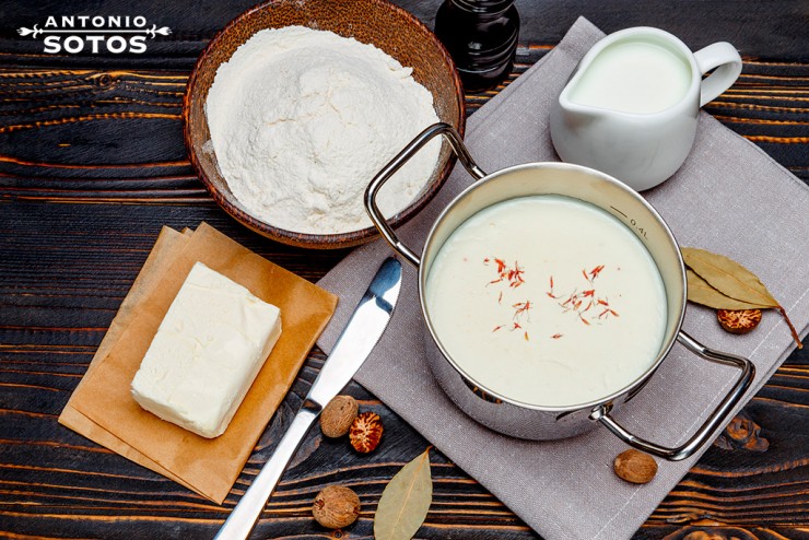 Salsa velouté con azafrán