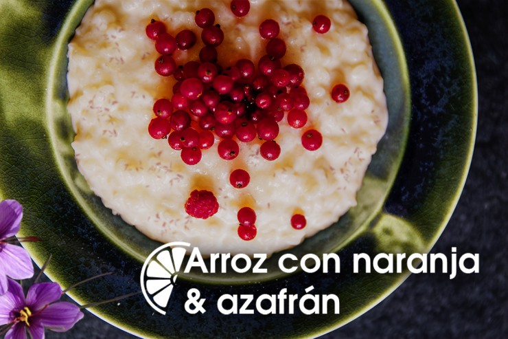 Receta de arroz con naranja al azafrán.