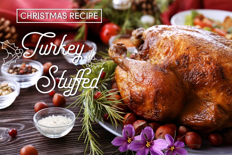 Roast Turkey with Saffron Stuffing, perfect for this Christmas