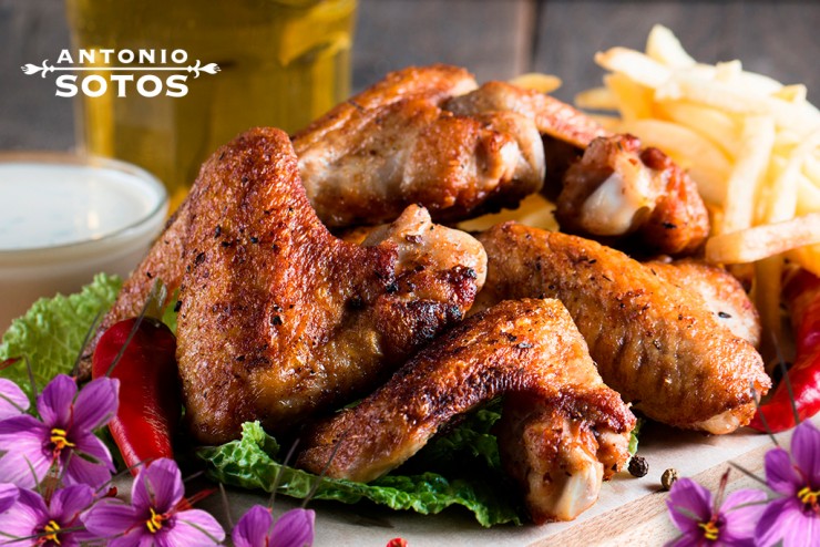 Spicy Saffron Chicken Wings