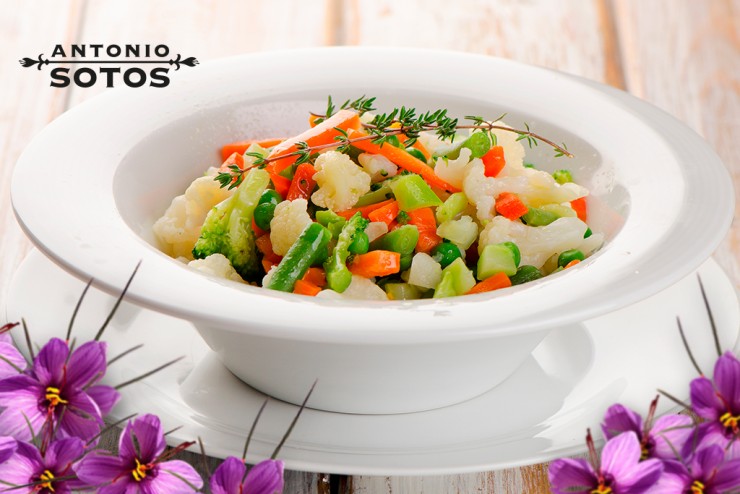 Saffron vegetable mix