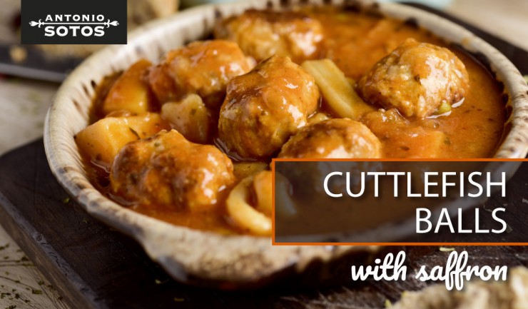 Cuttlefish balls in sauce