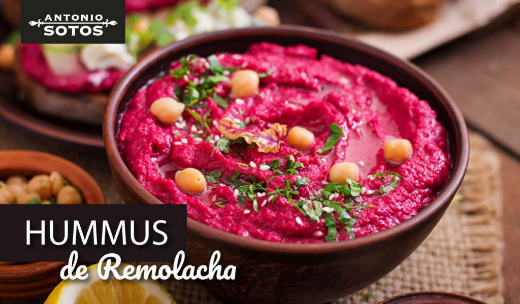 Aperitivo rápido: Hummus de remolacha