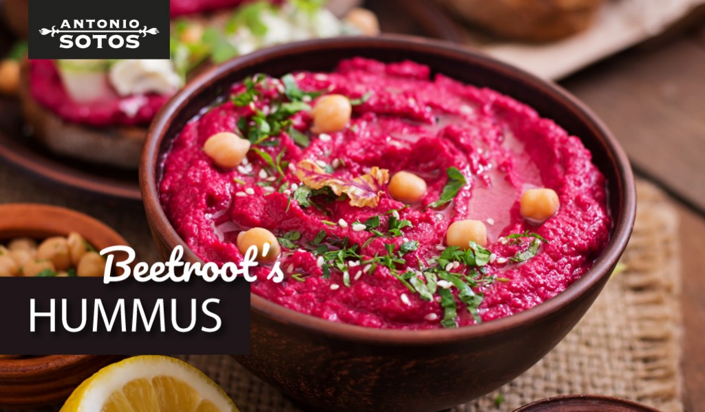 Quick appetiser: Beetroot hummus