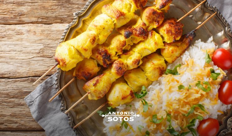 receta-brocheta-pollo-azafran