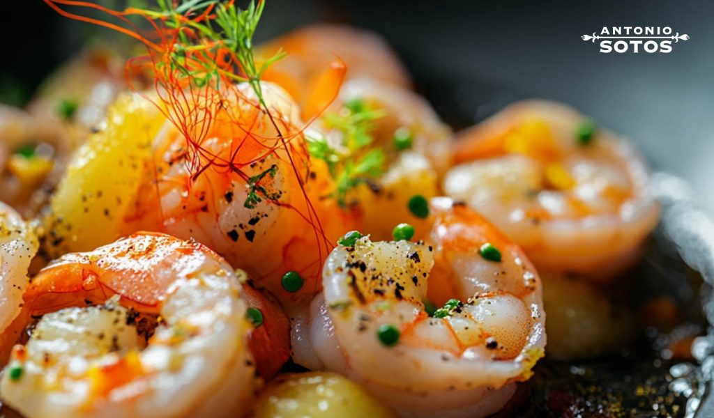 receta-rape-langostino-azafran-airfryer